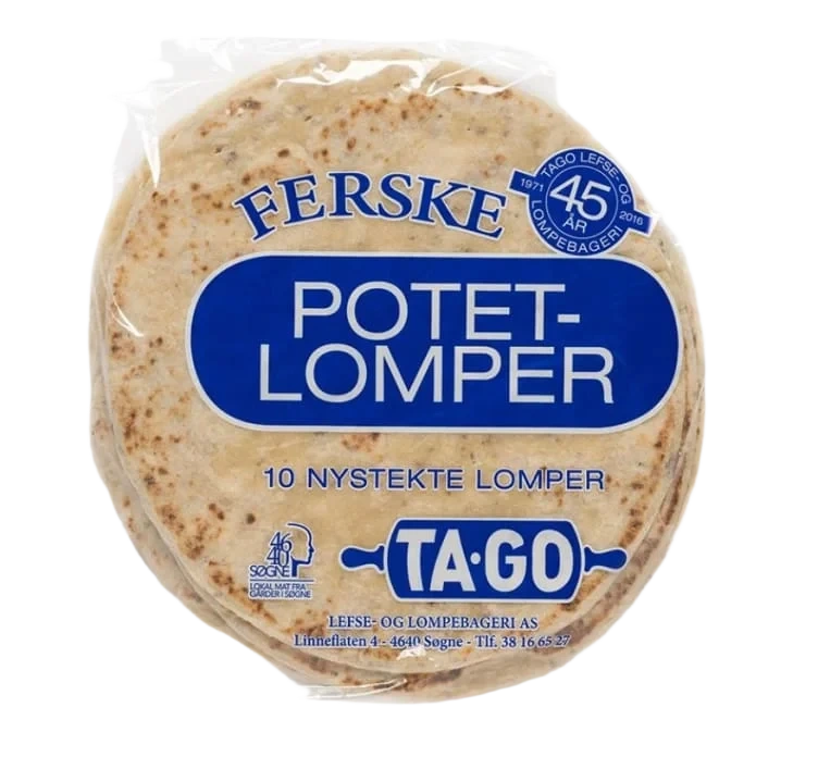 Potetlomper 10stk Tago