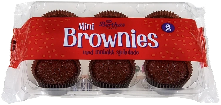 BROWNIES 6pk 150g berthas
