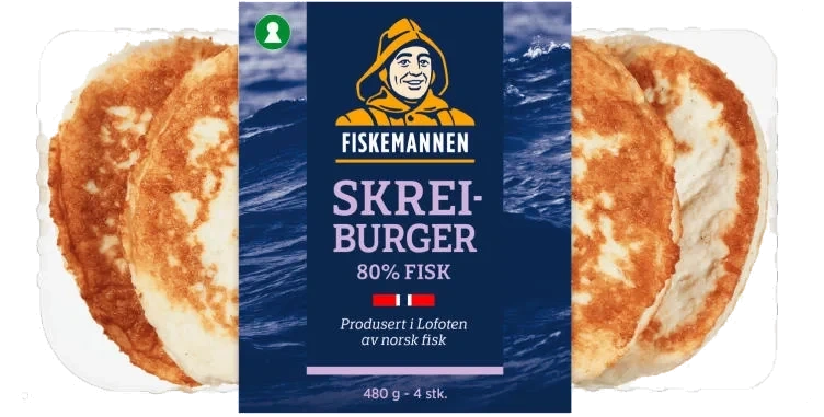 Skreiburger 80% 480g Fiskemannen