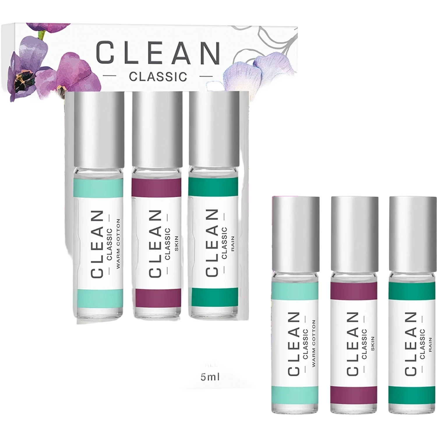 Clean Gift Set Classic Layering Rollerball 3 x 5 ml