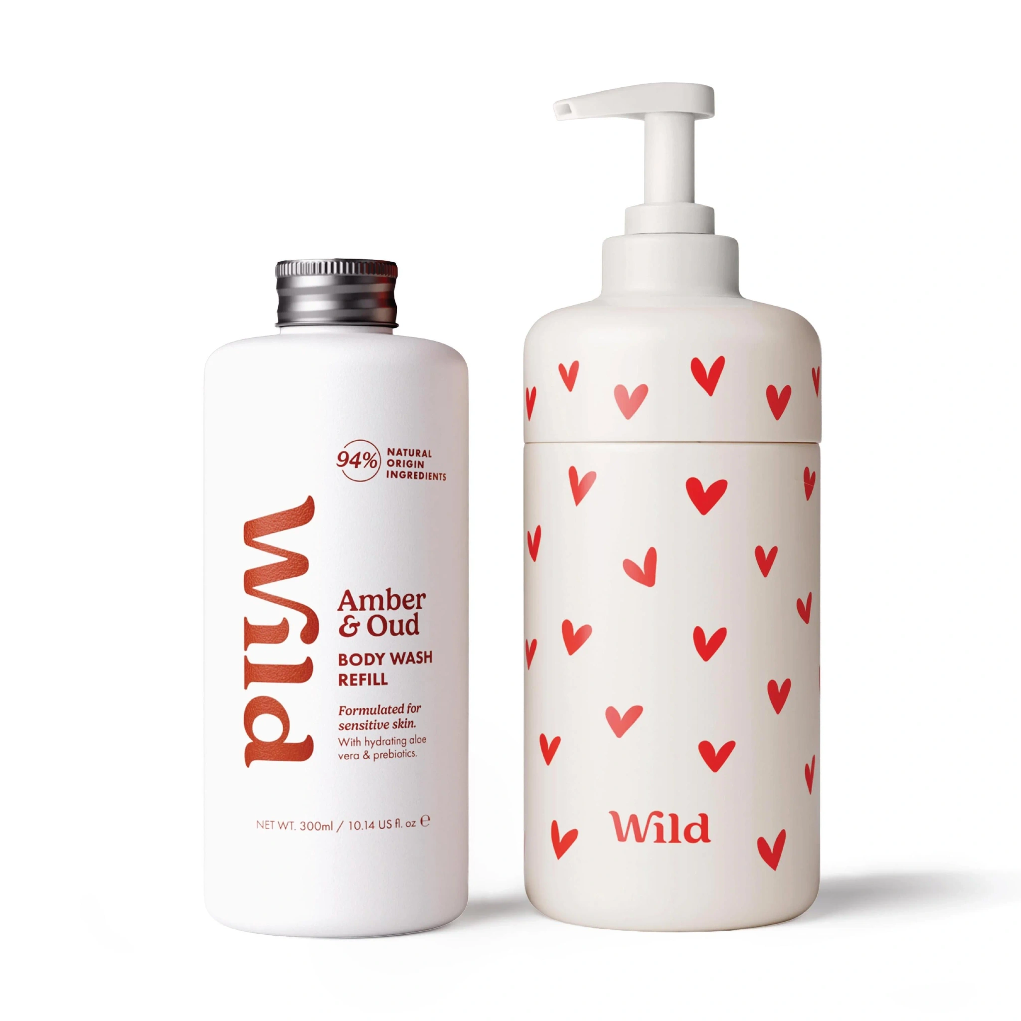 Wild Body Wash Heart Case Amber Oud, 300 ml