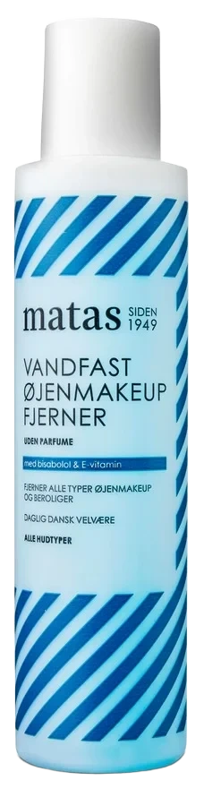 Matas Striber Waterproof Eye Makeup Remover For All Skin Types Fragrance Free 125 ml
