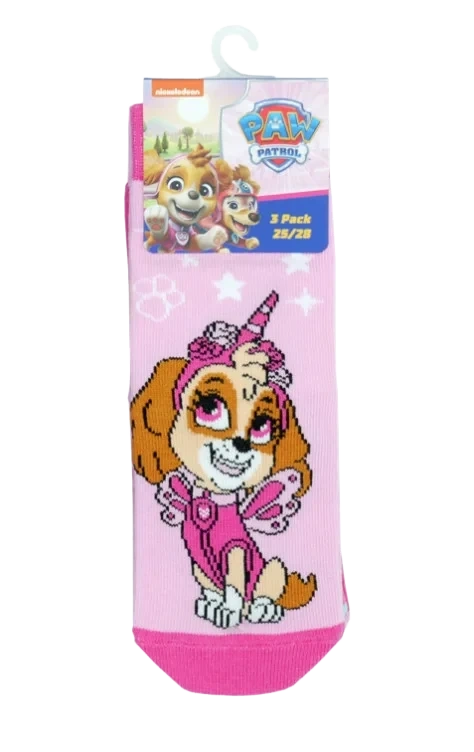 Sokker Paw 3pk Str 25-28/29-32/33-36