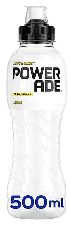Powerade Lemon Zero 0,5l flaske