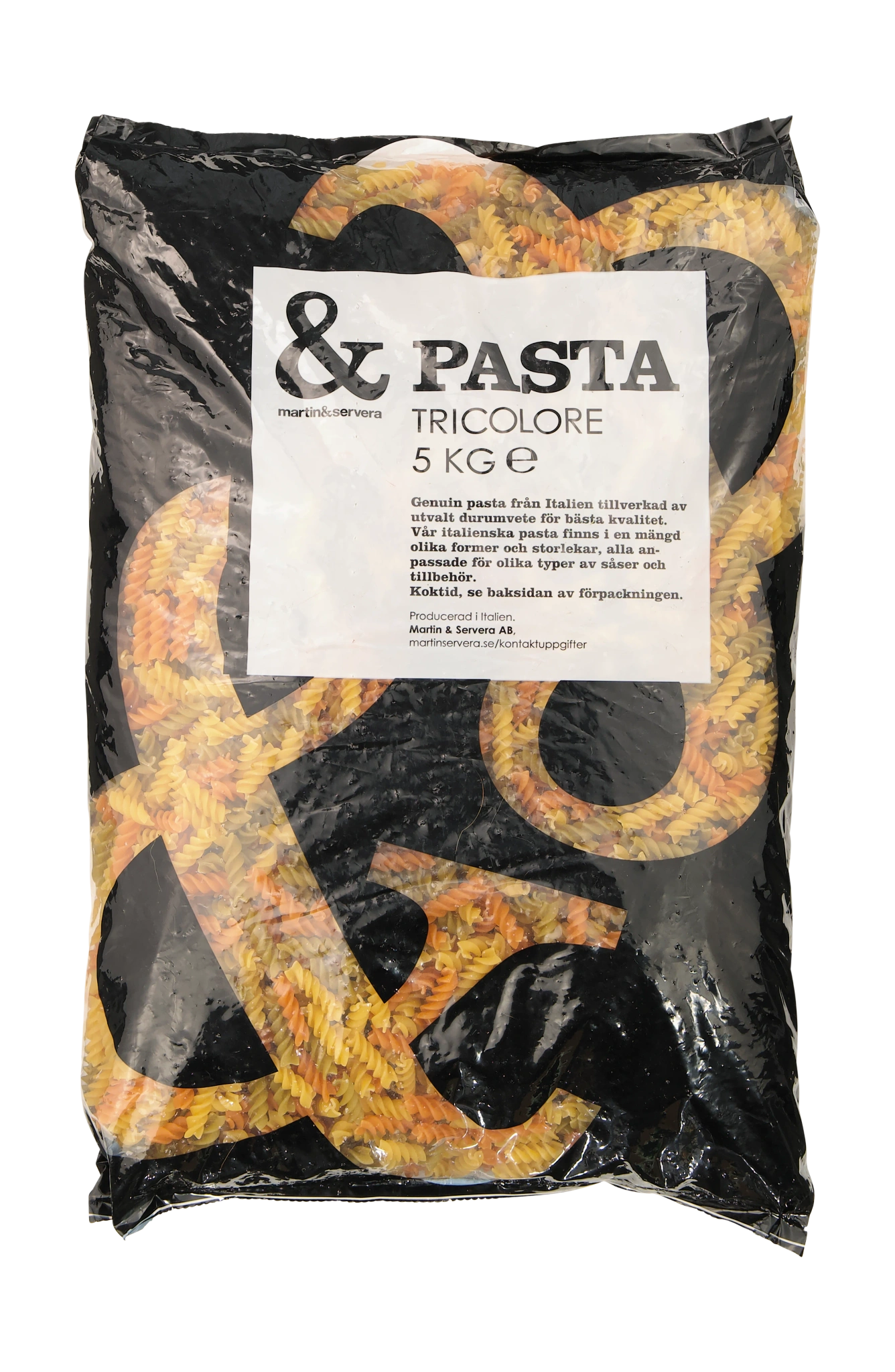 Fusilli tricolore