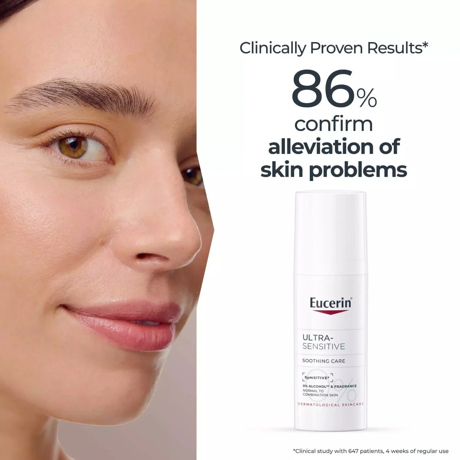 Eucerin UltraSensitive Soothing Care Normal/Comb, 50 ml