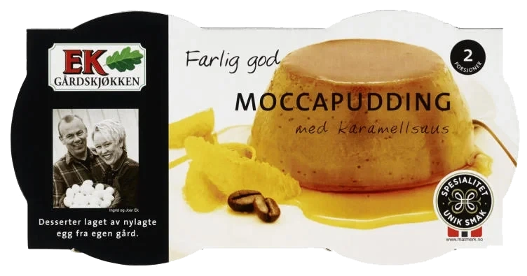 Moccapudding m/Saus 2pk Ek Gårdspakkeri