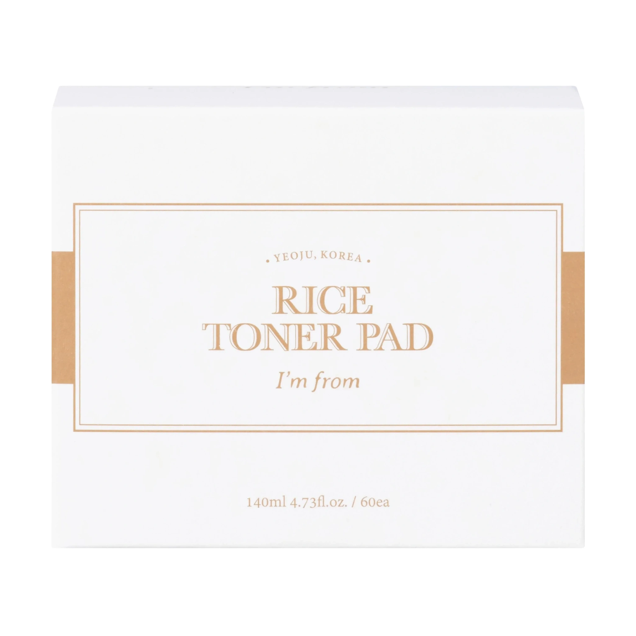 I'm From Rice Toner Pads, 60 stk.