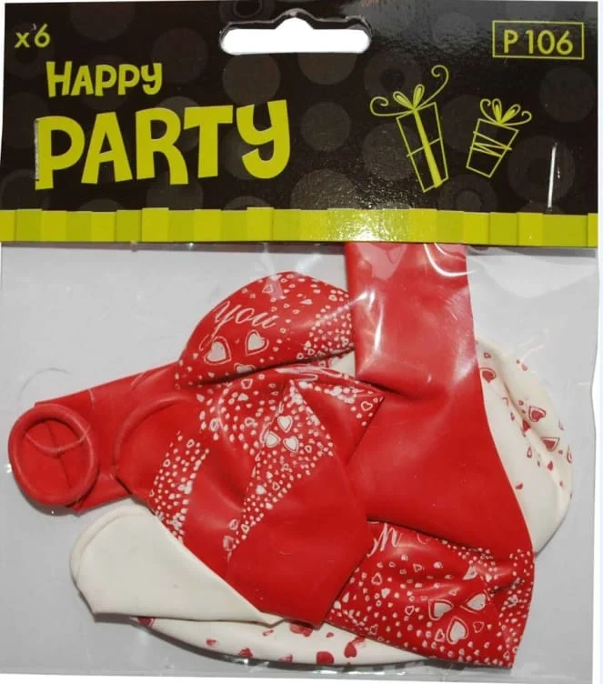 Ballong i Love You 6pk