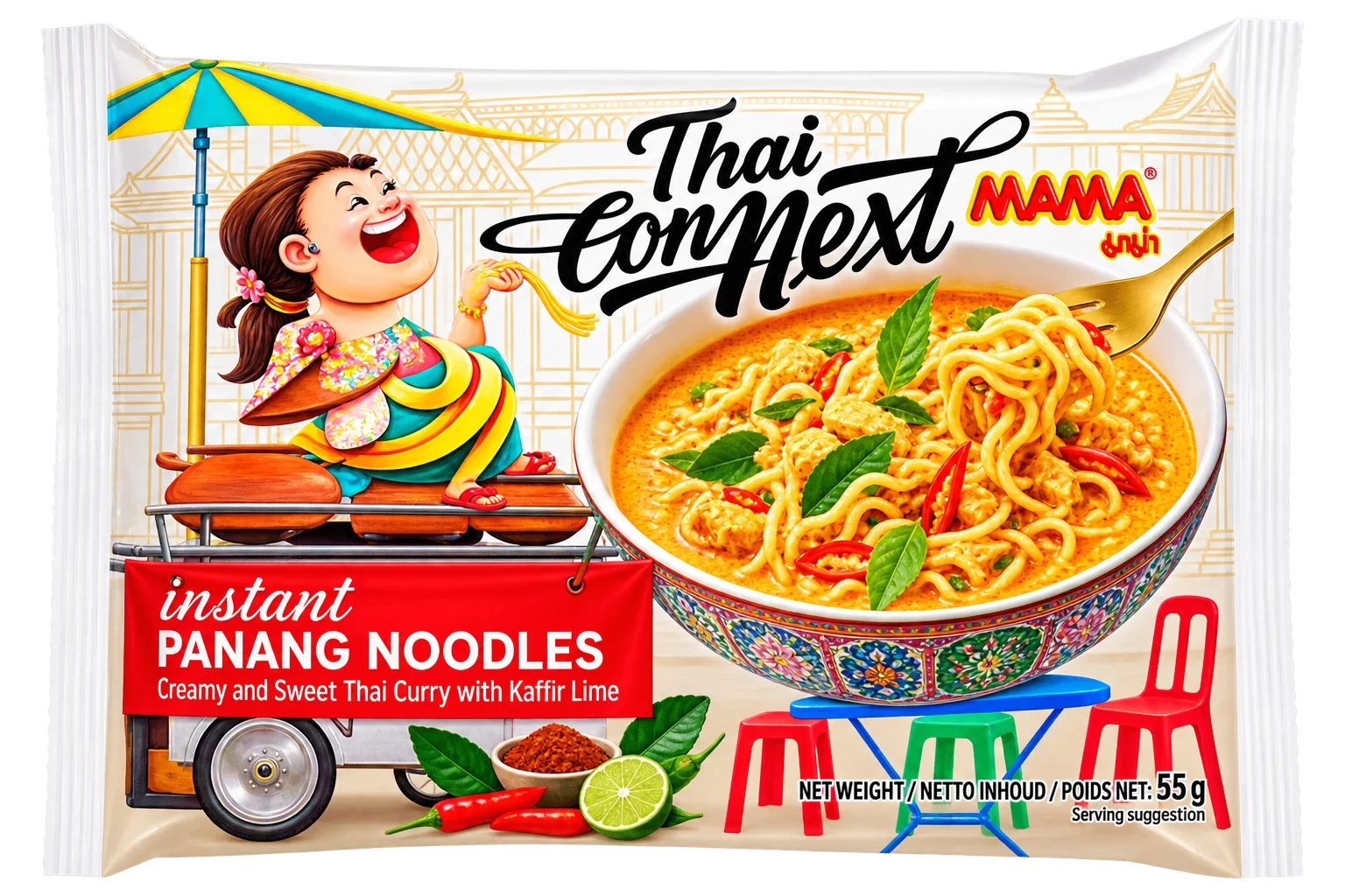 Mama Instant Noodles Panang Flavour 93g