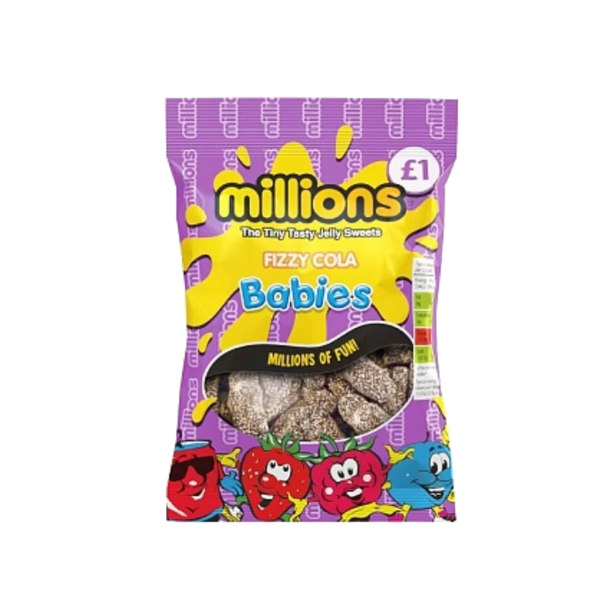 Millions Fizzy Cola Babies 120g DATOVARE