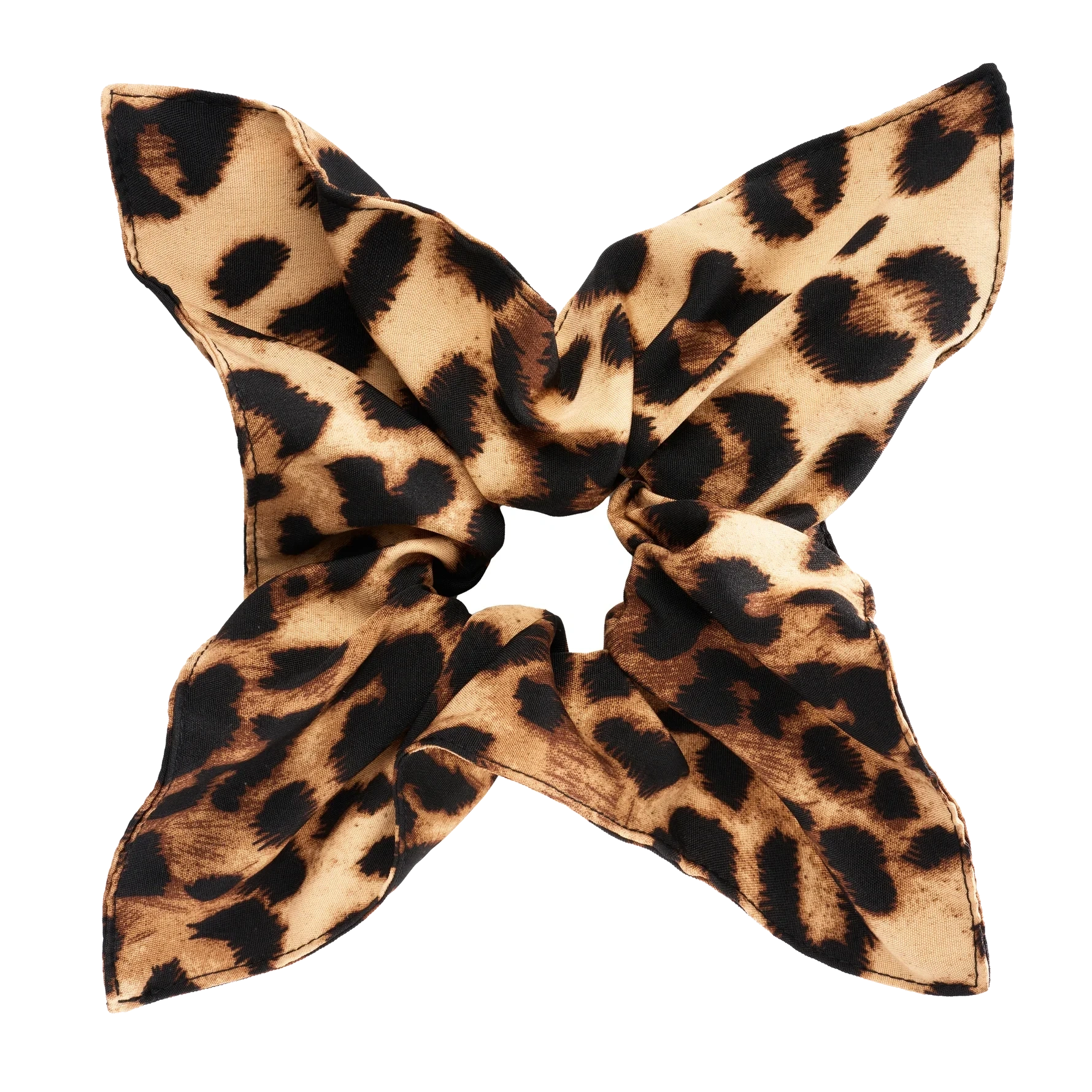 KICKS Beauty Leo Square Hair Scrunchie Brown Brown