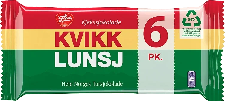 Kvikk lunsj 6-pk   282g
