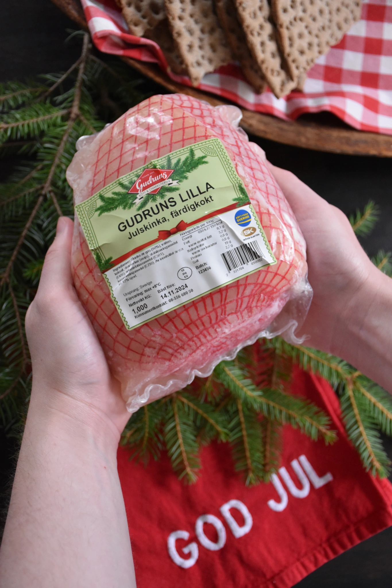 Julskinka kokt m. svål ''Gudruns Lilla''