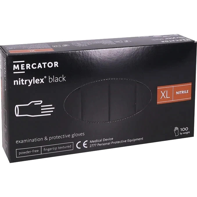 Nitrilhandskar Svart Stl. XL 100-pack