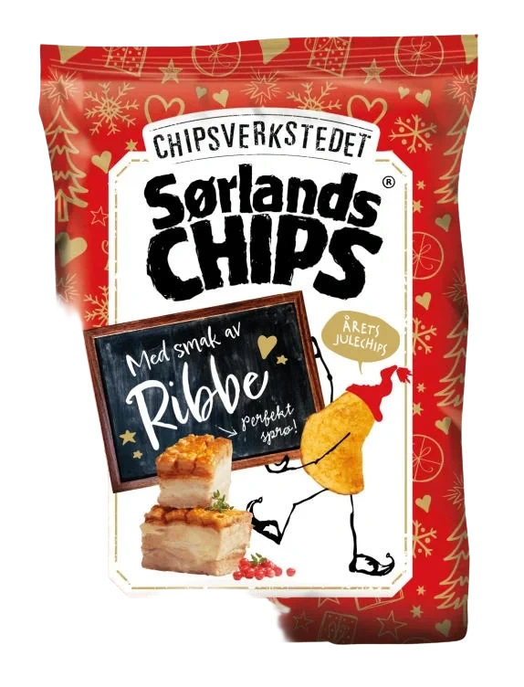 Sørlandschips Jul m/Ribbe 150g