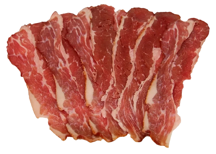 Halal Bacon av Røkt Storfe, Skivet, Frossent