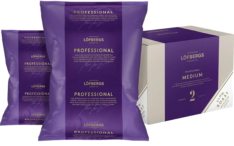 Löfbergs Kaffebønner hele medium