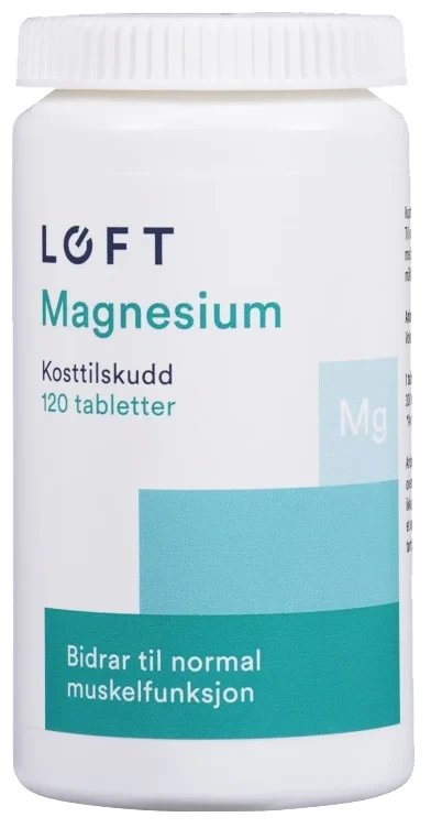 Magnesium Svelgetablett 120stk Løft
