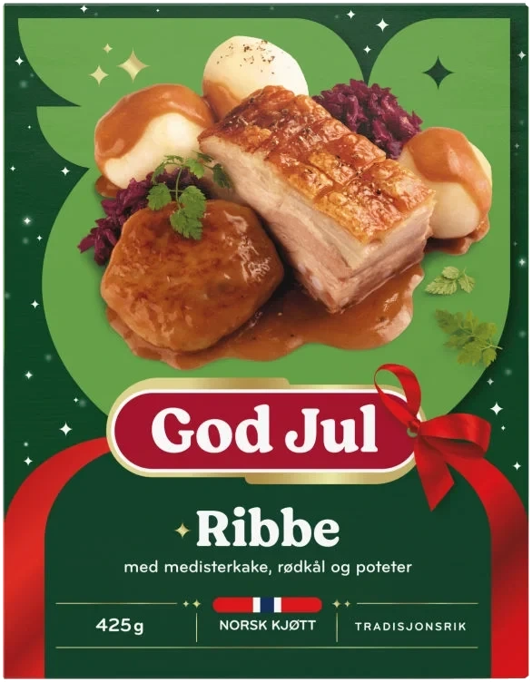 Ribbe m/Medisterkake 425g Fjordland