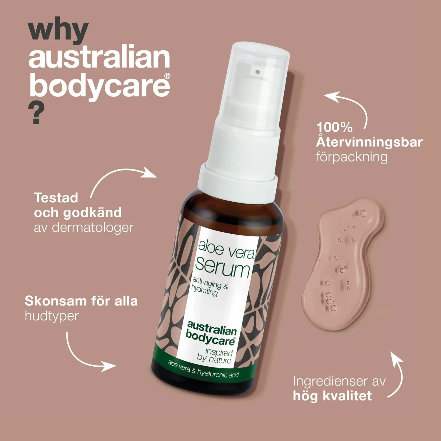 Aloe Vera Anti-age Serum mot rynkor