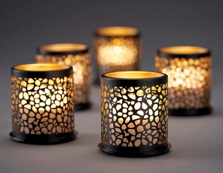 Mini Led Lysholder Safari Giraffe 75x75mm