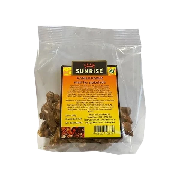 Sunrise Vaniljekaker med Lys Sjokolade