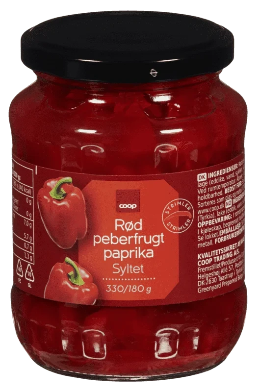 Coop Syltet Paprika 330g