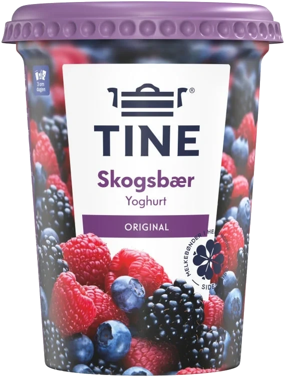 Yoghurt Skogsbær 500g Tine