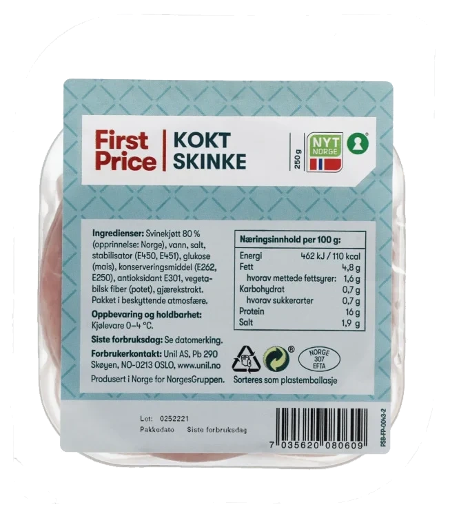Kokt Skinke First Price 250g