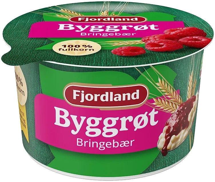 Byggrynslunsj m/bringebær    150g