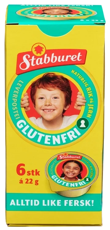 Leverpostei glutenfri 6x22g