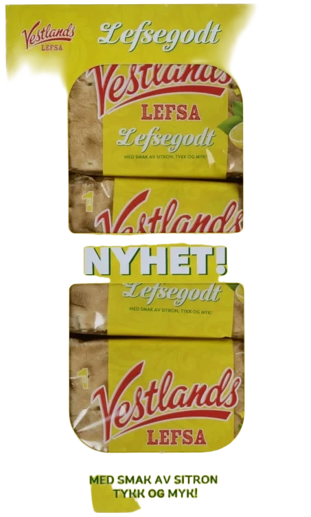 Vestlandslefsa Singelpakkede Sitron 345g