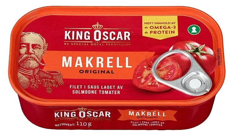 Skinnfri makrell, trau   110g