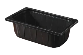 PP-Schale 1/4 GN Schwarz