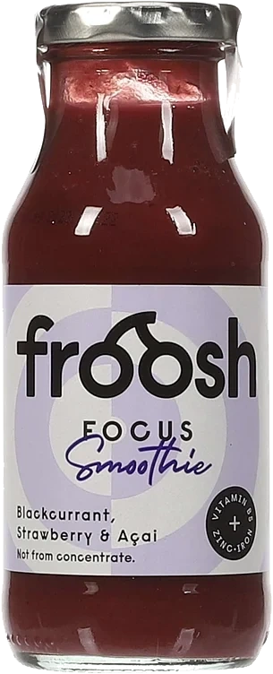 Focus smoothie solbær, jordbær & acai  250ml