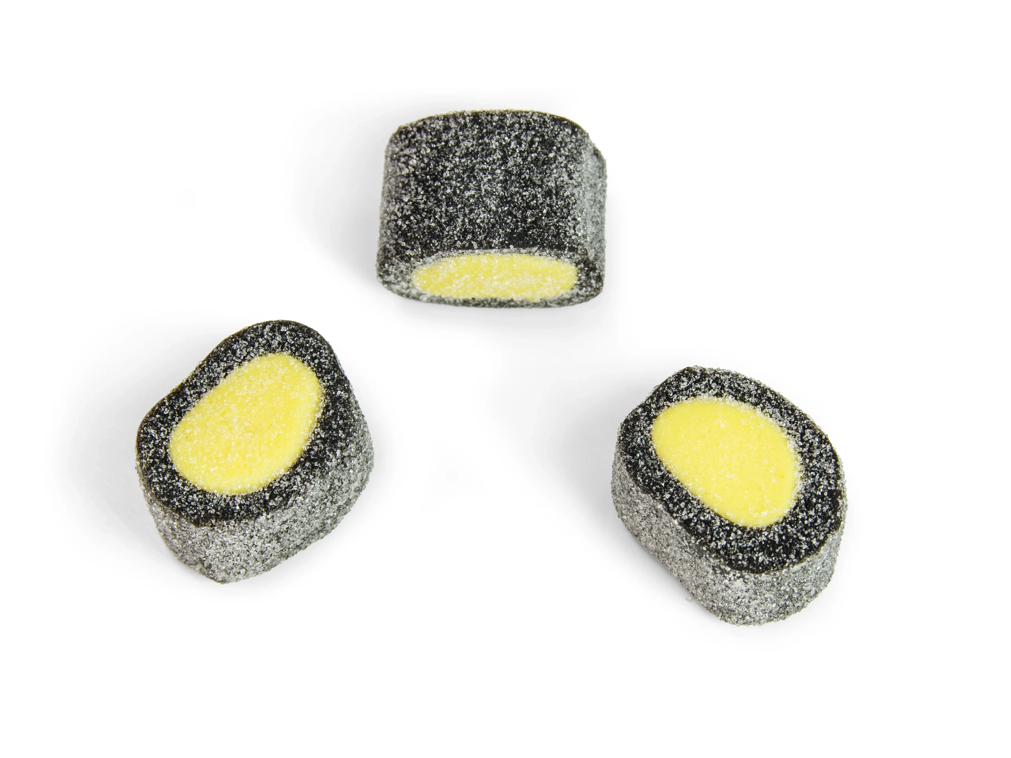 Citronfylld lakrits, sockrad 3kg