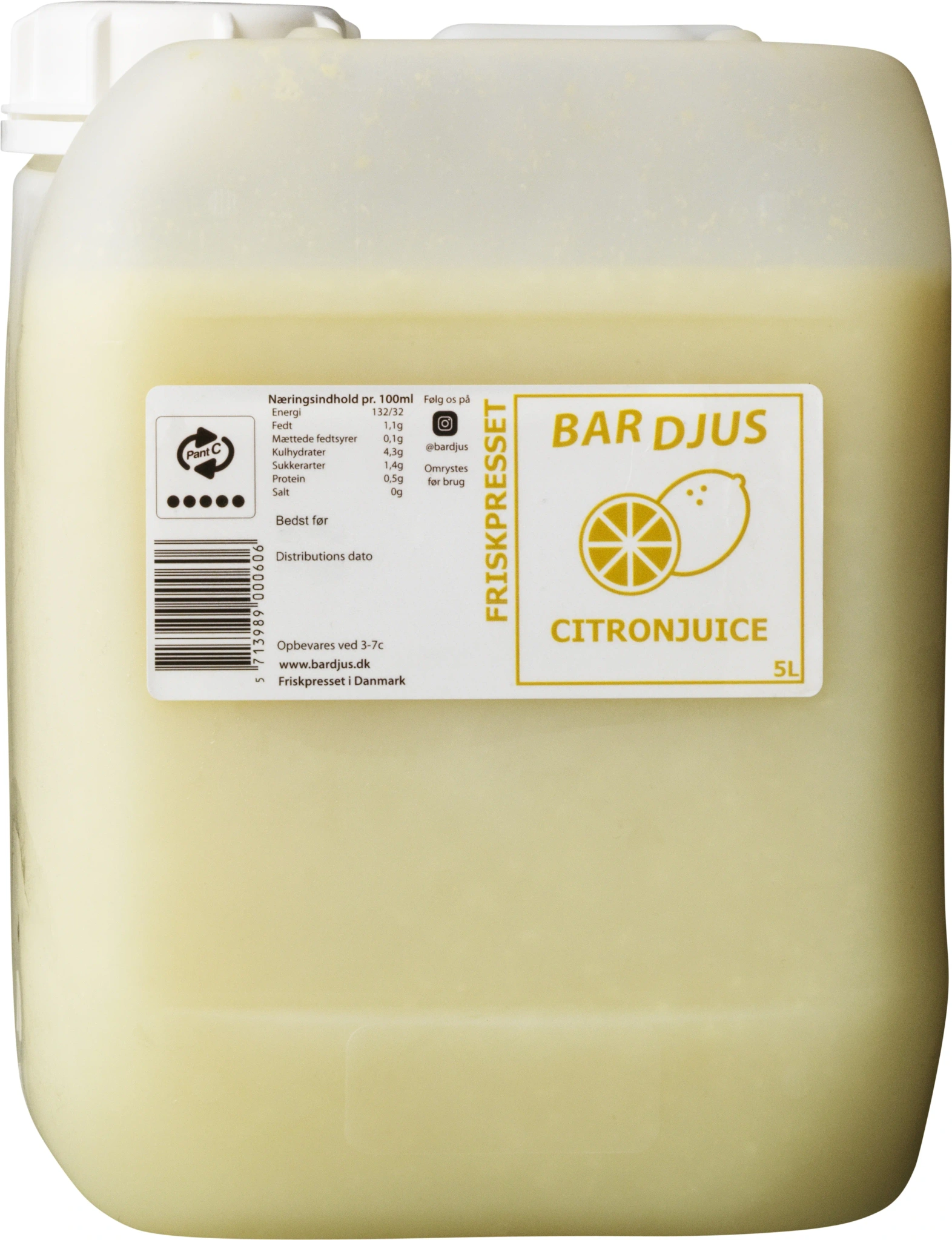 BAR DJUS Friskpresset citronjuice
