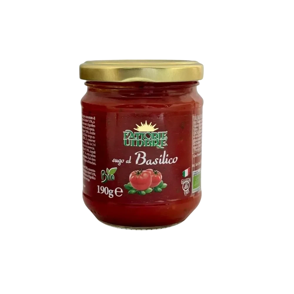 Fattorie Umbre Sugo Basilico Økologisk 190g