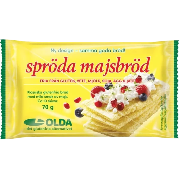 Sprøde Maisbrød Glutenfri Oldas