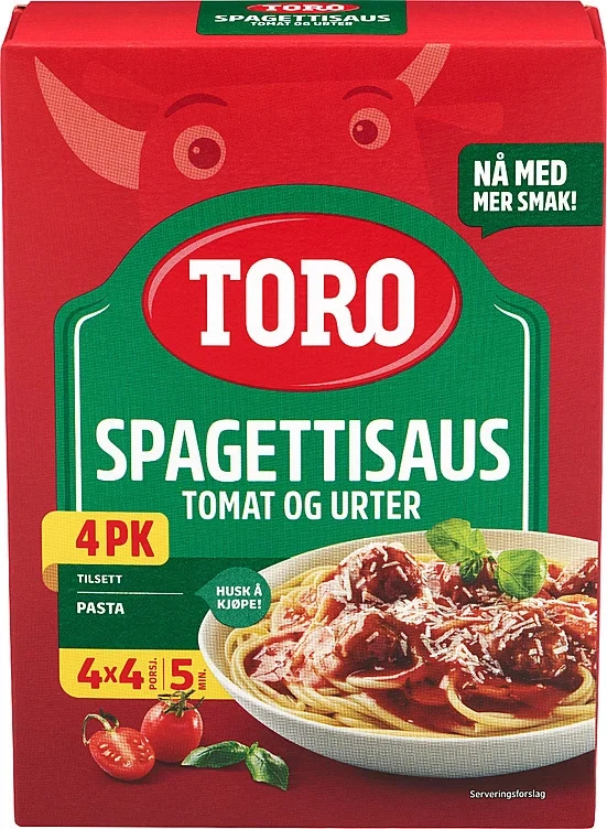 Spagettisaus multipakk  4x48g