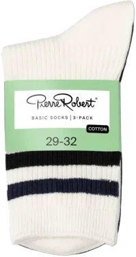 PIERRE ROBERT GROUP AS Basic Socks Kids X3 White/navy/black 29-32