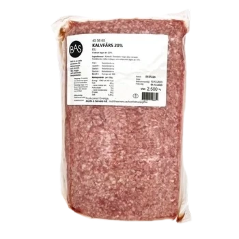 Kalvfärs 20%