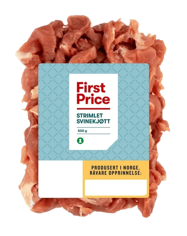 Svinestrimler 500g First Price