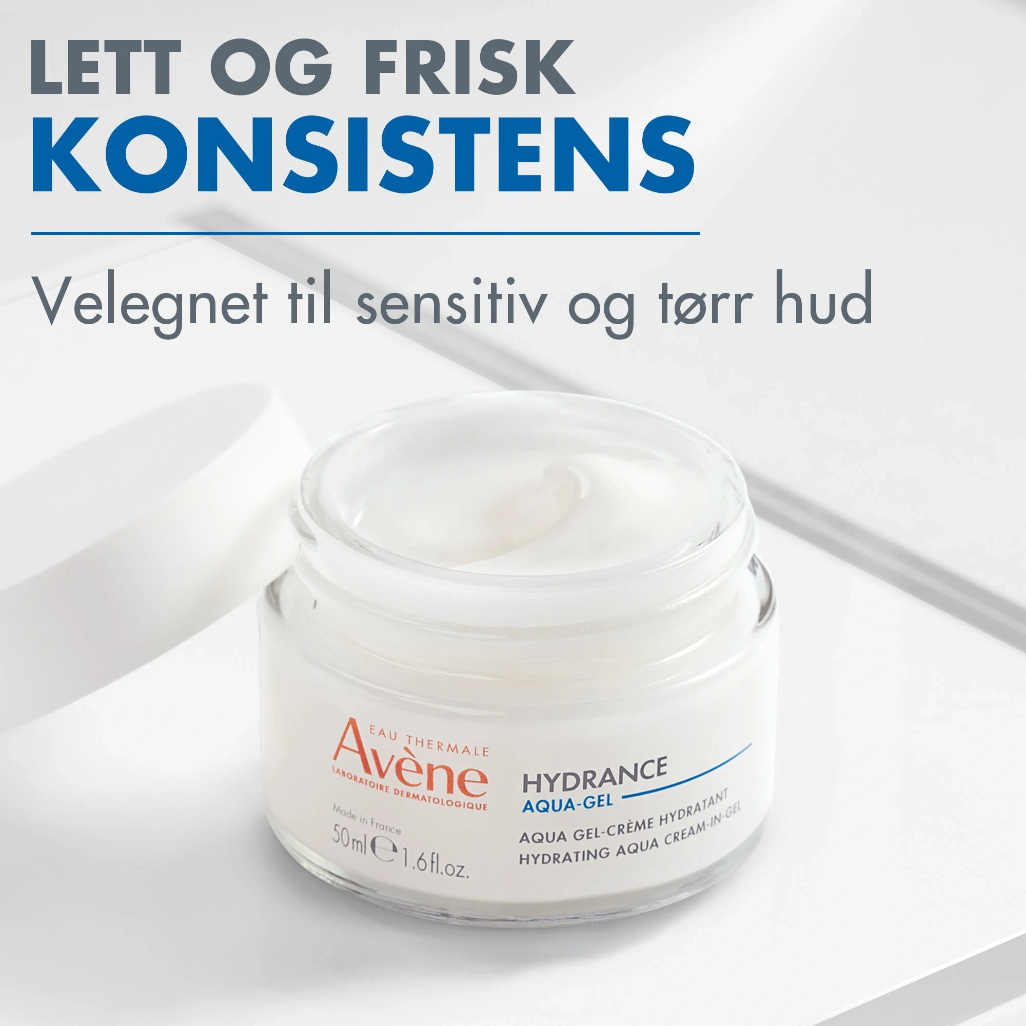 Avène Hydrance Aqua-Gel Ansiktskrem, 50 ml