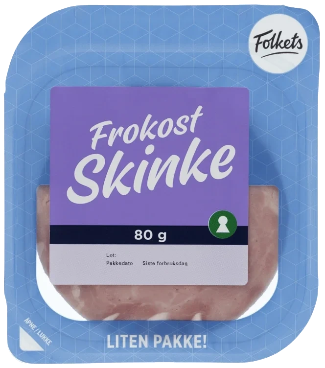 Frokostskinke 80g Folkets