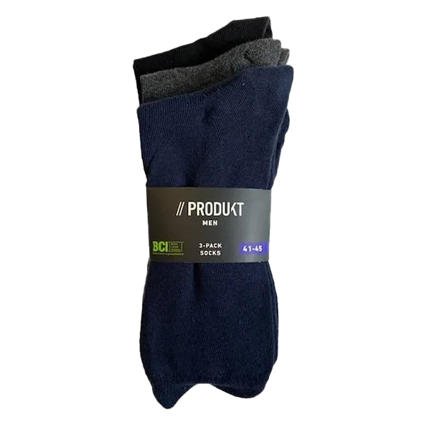 Socks 3-pack Navy/Grey/Black (41-45)