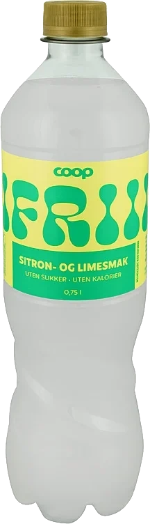 Leskedrikk frii m/sitron&limesmak u/sukker  0,75l