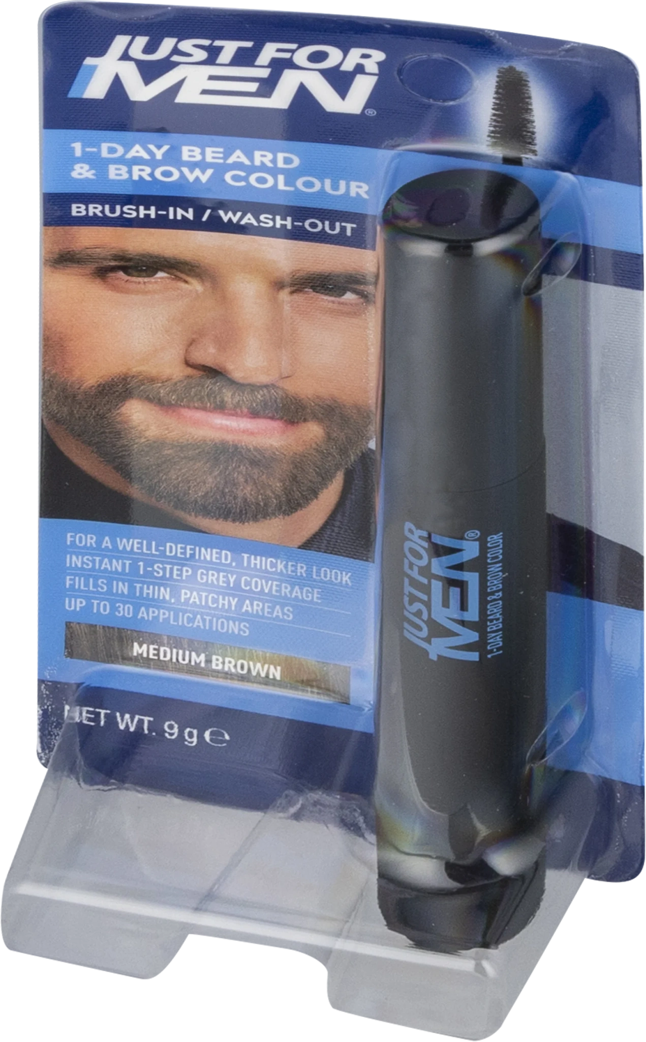 1-DAY BEARD & BROW COLOUR, MEDIUM BROWN