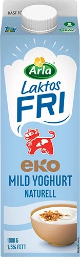 Laktosfri eko mild yoghurt naturell